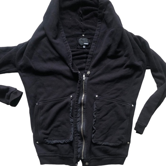 Aritzia Wilfred Free Rousseau sweater black size M cardigan style - Picture 5 of 8